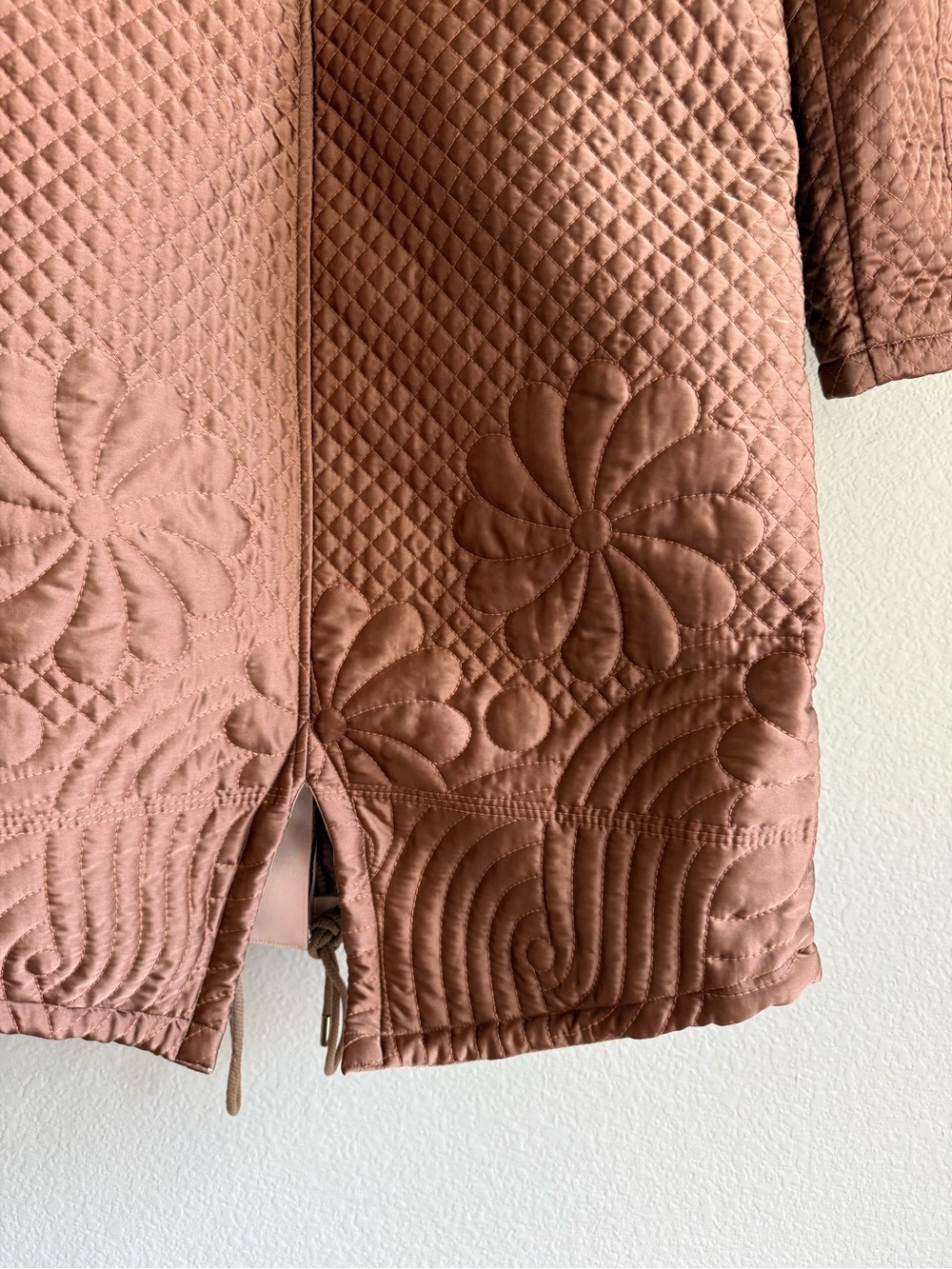 Anthropologie Embroidered Hooded Anorak Coat - Picture 8 of 9